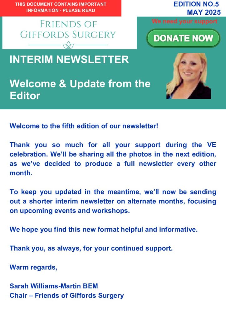 Newsletter May 2025